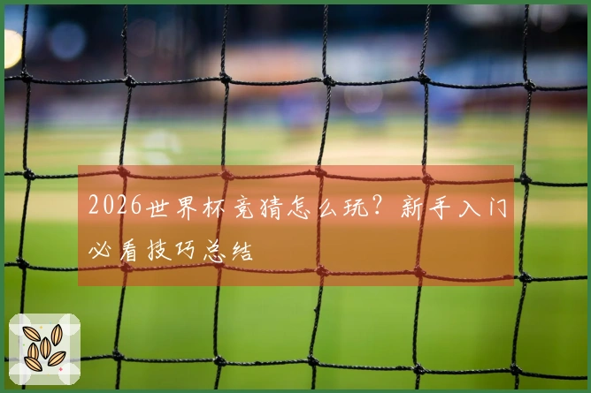 2026世界杯竞猜怎么玩？新手入门必看技巧总结